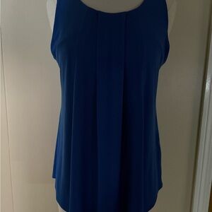 Elegant Charter Club Royal Blue Sleeveless pleated tank